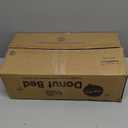 Donut Dog Bed - Premium Comfort for Anxiety Relief - Fluffy & Calming Design with Ultra-Plush Support | Cozy Round Dog Bed with Super Soft Circle Style (Dark Grey, Small)