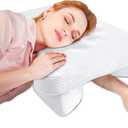 SAHEYER Side Sleeper Pillow with Arm Hole, Ergonomic Memory Foam Shoulder Pillow for Neck Pain Relief, Multi-Angle Armholes for Many Sleeping Positions, Support for Neck and Shoulder