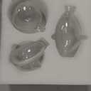 Glass Bud Vase Set of 3, Mini Vases Small Vases for Flowers, Glass Vases for Home Decor Centerpieces, Decorative Modern Flower Vase for Wedding, Bookhelf Dcor, Table Dcor (Clear)