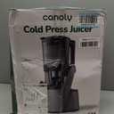 Canoly C16 Cold Press Juicer, 6" Extra Wide Feed Chute, 3-IN-1 Strainers (Juice & Sorbet & Nut Milk), Powerful AC Brushless Motor, Self Precut System, Juicer Machines with BPA-Free (Space Gray)