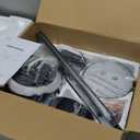 48 Inch Ceiling Fans with Lights and Remote,Outdoor Indoor Modern Flush Mount Ceiling Fan with 3CCT 6-Speed Quiet DC Motor,Black Small Low Profile Ceiling Fan for Bedroom Living Room Office(Black)