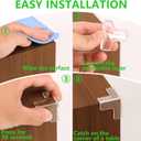 Transparent Corner Protectors - Baby Safety Edge Guards for Furniture, Clear Sharp Corner Covers for Dining Table Baby Proofing (15 Pack T-Shaped)