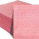 JEBBLAS Handi Wipes Reusable Cloths Dry Cleaning Cloths Dish Towel Kitchen Towel Handy Cleaning Wipes,Pack of 50, Red