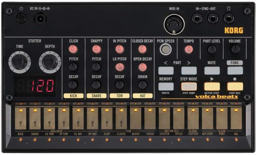 Korg Volca Beats Analog Rythem Machine w/Electribe-style 16-step Sequencer and Real Analog Sounds