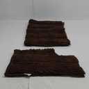 Turquoize Chenille Bathroom Rugs Set Non-Slip Bath Mats for Bathroom Super Absorbent Shaggy Shower Mat for Tub Kitchen Plush Bath Rug Plus U Toilet Mat (Standard: 20" x 32" and 20" x 20" U), Chocolate (20" x 32" Plus 20" x 20"U, Chocolate)