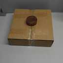 Gibson Elite 10.7-Inch Stoneware Cake Stand with Acacia Wood Base  Taupe Round Dessert Display Stand for Cakes, Cupcakes & Party Entertaining