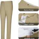 Beige Men's Linen Suit 2 Piece Slim Fit Summer Beach Wedding Dress Prom Party Suit Blazer Jacket and Pants (Yellow, L)