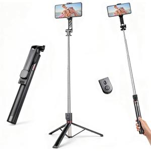 GBFETM 71" Phone Tripod Selfie Stick for iPhone and Android Phone, Cell Phone Tripod Stand with Wireless Remote Control