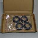 4 pcs 1-1/2" Drill Hole，1" ID Black Silicone Top hat Rubber Grommets for Wiring，Automotive，Firewall，Hole Plug，Desk，Screw，Water and Gas Pipe，Drain，House Siding，Cable Bushing，Glass，Wire Plug