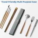 Aluminum Toothbrush Travel Case, Portable Travel Toothbrush Holder, Durable Manual Toothbrush Box Container for Traveling, Bathroom, Camping, Business Trip-Gray Blue (1 Pack)