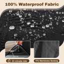 Gennia Waterproof Recliner Sofa Cover 3-Seat (Black)