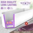 Walfos Ice Cream Containers for Homemade Ice Cream - 1.6 Quart, Bonus Sealing Bands Keeping Silicone Lids Airtight, Reusable Ice Cream Tubs, Stackable Freezer Storage for Yogurt, Sorbet - Purple