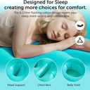 Inflatable Pregnancy Pillow,Full Body Pregnancy Mattress with Hole for Belly Chest/Head,Pregnancy Pillows for Prone Sleeping,Relieves Back Pain-Portable for Massage,Home,Trave (Teal)