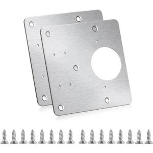 Cabinet Hinges Repair Plate,Stainless Steel Hinge Repair Brackets Kit,Kitchen Cupboard Door Hinge Repair Plate Kit Includes Fixing Screws,Protect Wooden Kitchen Cabinet Door,Furniture(2 PCS)