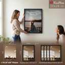 20x28 Picture Frame 4 Pack, Black Solid Wood, Gallery Wall Hanging