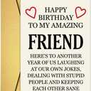 Best Friend Birthday Card, Bestie Birthday Card, Friendship Card for Birthday, Funny Birthday Card for Bestie BFF, Best Friend Birthday Gifts for Bestie Women Brother Him, Birthday Card Sister Brother (#3)