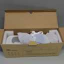 Toothbrush Holders Wall Mounted for Bathrooms, Toothbrush Holder - Smart Home & Bathroom Decor Tooth Brush Holders with 3 Cups, Features a Clock and auto Motion-Activated Night Light