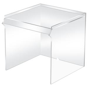 CroBlissful Acrylic Draft Cover with Front Overhanging Panel Shield for Lab Equipment or Office Use (18 x 18 x 18 Inches)
