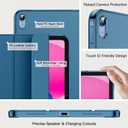 JETech Case for iPad (A16) 11th Generation 11 Inch 2025 / iPad 10th Generation 10.9 Inch 2022, Slim Smart Cover with Hard PC Translucent Back, Supports Touch ID, Auto Wake/Sleep (Teal)