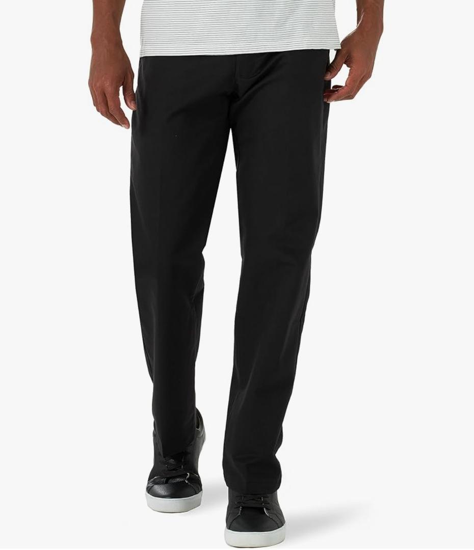 LEE Men's Total Freedom Stretch Relaxed Fit Flat Front Pant. 40x32