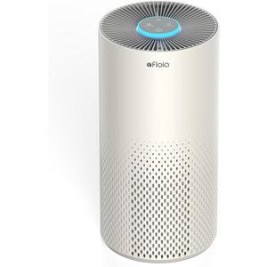 Afloia Air Purifier for Home Bedroom Large Room Up to 1076 Ft², 3-Stage Filter Air Purifiers for Bedroom, Remove Dander Pets Hair Pollen Mold Smoke, 7 Colors Light, Kilo Grey