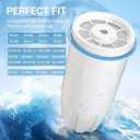 Water Filter Replacement Compatible with Zero Pitcher and Dispenser ZR001 ZR017 ZR004 ZP006 ZD013 ZS008, MultiStage Filter System, Reduce Lead, Chromium, and PFOA/PFOS, Pack of 4, By DESENRUIS
