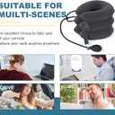 Neck Stretcher, Cervical Traction Device, Neck Traction Device, Adjustable Inflatable Neck Braces for Neck Pain and Support, Neck Stretcher Cervical Traction, Neck Decompression Home Use (Gray)