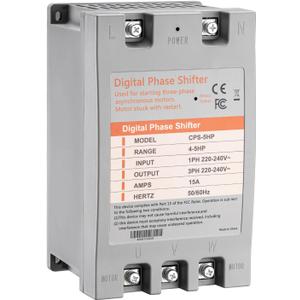 Single Phase to 3 Phase Converter5HP 220V 3 Phase Converter220V-240V Input/Output Digital Phase Shift for 5HP Motor
