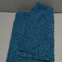 Kevin Textile 14x36 Inch Long Lumbar 1 Pack Boho Decorative Throw Pillow Cover Soft Striped Corduroy Rectangle Cushion Case Farmhouse Solid Color Accent for Living Room Couch Sofa Bed, Teal Blue