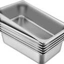 Vevor Hotel Pans, Full Size 6-Inch, 6 Pack Stainless Steel Steam Table Pans: Industrial & Scientific (21.7 Quarts)