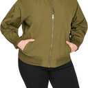 Levi's Women's Levi's Women's Lightweight Bomber Jacket (3X, Army Green)