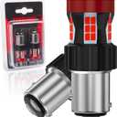 1157 LED Bulb Red, BAY15D PY21W 7507 LED Brake Light Bulbs Super Bright for Rear Brake Lights and Tail Lights, 2 Pack