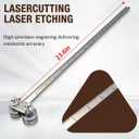23.6in Positioning Calipers for Circular Saw, Stainless Steel Rip Cut Circular Saw Guide with Double-axis, Adjustable Positioning Calipers for Precise Measurements & Easy Wood Cutting