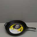 Lodge 15 Inch Cast Iron Pre-Seasoned Skillet  Signature Teardrop Handle - Use in the Oven, on the Stove, on the Grill, or Over a Campfire, Black