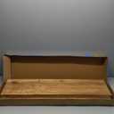 Fun Memories 36" Natural Wood Floating Shelves, 9.3" Deep Solid Elm Wood Shelves, Rustic Wall-Mounted Display Shelves with Invisible Heavy-Duty Metal Brackets, 2-Pack, Natural (Flat Edge,36"W x 9.3"D, Usa-sourced Elm Wood Natural Finish)