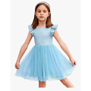 Arshiner Toddler Tutu Dress Little Girls Fluffy Summer Dresses Casual Party Tulle Sundress for Kids 2-6Y 90