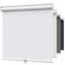 MYshade Blackout Cordless Roller Shades, Room Darkening Free-Stop Roll Up Blinds for Windows, Pull Down Blocking Blind for Home and Office, Easy to Install, 32" W X 72" H, White
