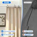 Silver Shower Curtain Rod 39-70 Inch Integration Tension Curtain Rod, Load 44LBS No Splice 304 Stainless Steel Adjustable Spring Heavy Duty Tension Rods for Bathroom Windows No Drill Non Slip