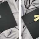 ANDANTINO 100% Mulberry Silk Square Scarf for Hair-25.6" X25.6'' Women Men Natural Silk Neckerchief Digital Printed Headscarf (White & Blue)