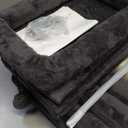 Gray Soft Faux Fur Cat Tree APMT003GY 43x18.5x52cm (No Brand)