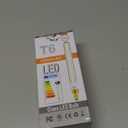 E12 Long Led Bulbs 4W Dimmable E12 Candelabra Bulb Warm White 2500K Amber Tubular Light Bulb 40 Watt T6 Edison Bulb 400lm 7.3Inch Vintage LED Filament, 6Pack