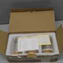 INIUNIK 3 Pack Qtip Holder Dispenser - Glass Apothecary Jars with Lids, Cotton Ball Pad Swab Round Holder, Bamboo Bathroom Accessories, Bathroom Organizers Containers Jars Canisters with Lids