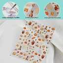 2 x CESTSIREN Fall Squirrel Nail Art Stickers, Maple Leaves Nail Decals, Self-Adhesive,Autumn Nail Accessories & Supplies, Durable & Long-Lasting