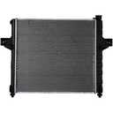 Radiator with Automatic Transmission Aluminum/Plastic (Core/) 21" x 25" x 1" (Inches) Height 1-Row