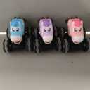 3 Pack Unicorn Monster Trucks Toy Cars For Toddlers 1-3, Press And Go Light Up Cars with LED Wheels & Chomping Mouth, Truck Toys For Kids Girls Boys, Car Toys for 1 2 3 4 Year Old Girl Birthday Gifts