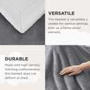 Bedsure GentleSoft Sherpa Fleece Twin Blanket for Couch, Non-Heated, Thick and Warm Throw for Women and Men, Soft Fuzzy Plush Blanket for Winter, Grey, 60x80 Inches