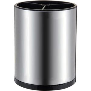 Stainless Steel Rotating Utensil Holder, 6.2L X 6.2W X 8H