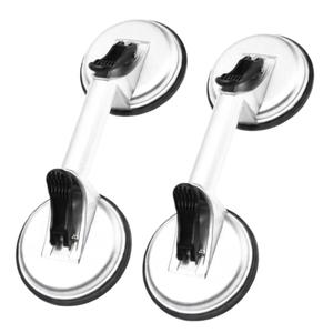 Harden 2-Pack Heavy Duty Suction Cups, Twin Head Glass Suction Cup Lifter with Aluminum Body, Natural Rubber Pads, Ergonomic Handles for Professional Glass, Mirror & Smooth Surface Handling