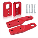 Fenglesha Front and Rear Tow Hooks Compatible with Toyota Tacoma 2024 2025 2026, Left and Right Red