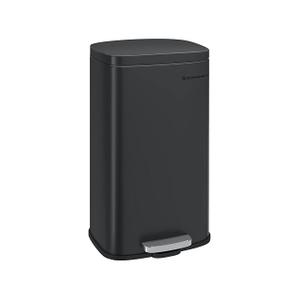 SONGMICS 8 Gallon (30 L) Trash Can, Stainless Steel, Step-On Pedal
Kitchen Garbage Can, Recycling or Waste Bin, with Soft Close Lid, Removable Inner Bucket, Black ULTB102B01